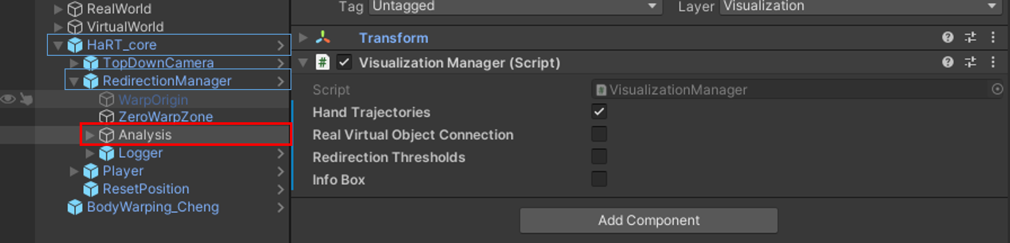Visualization Manager Editor Overview